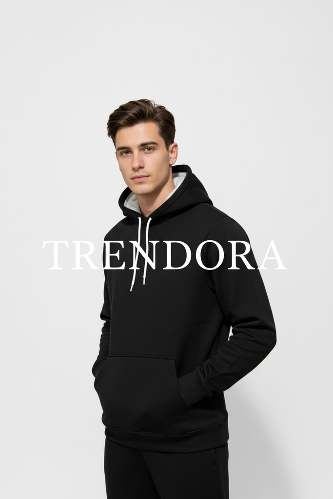 Black Hoodie - Front view