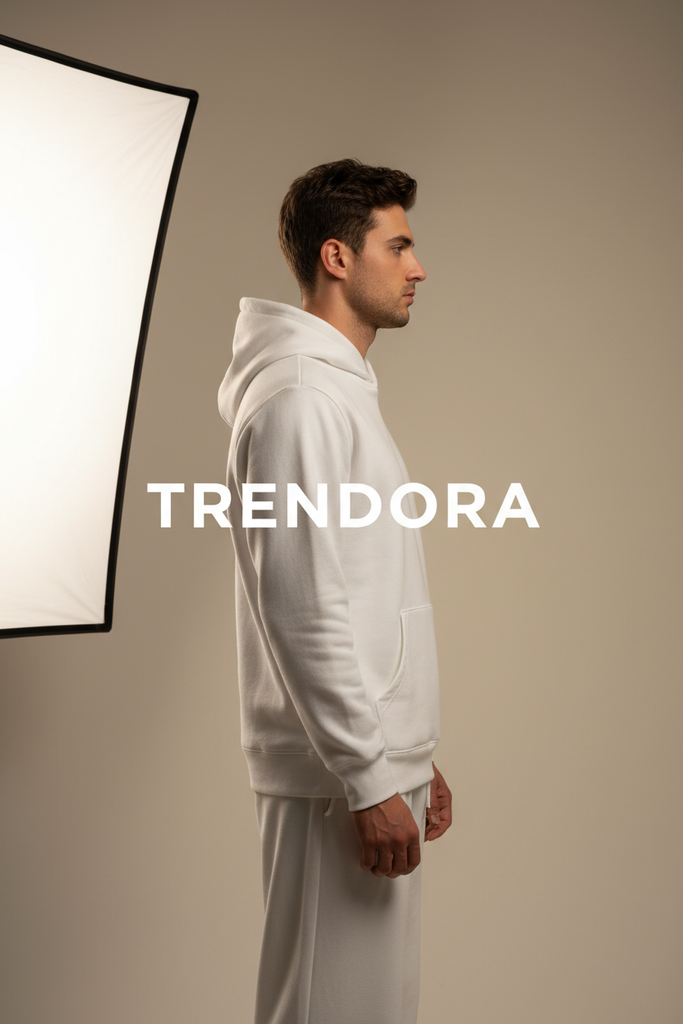 White Hoodie - Side view