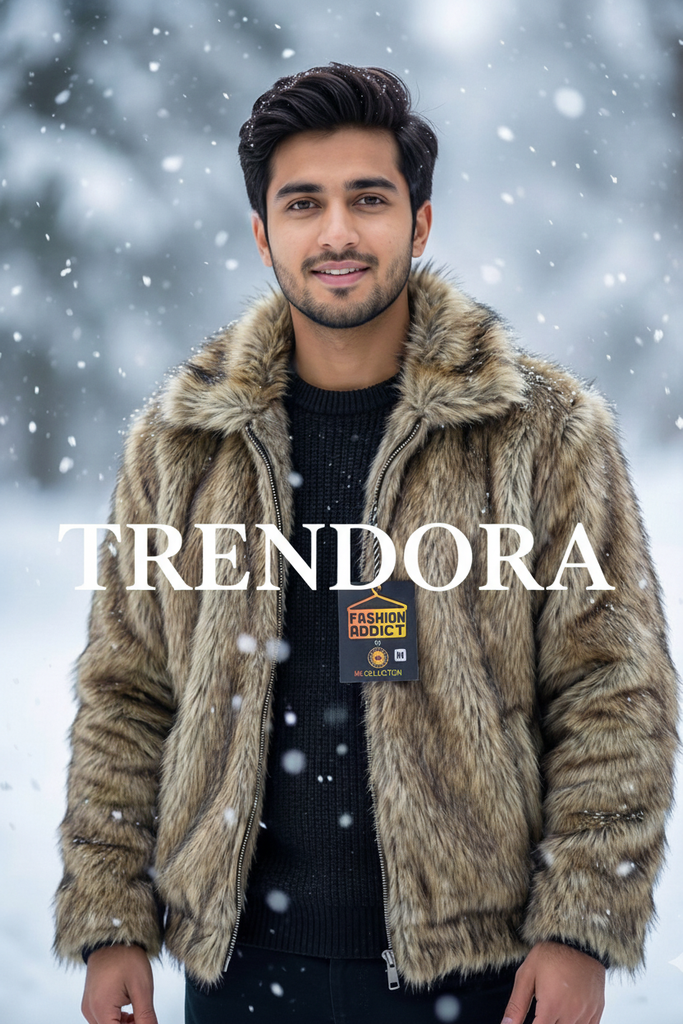 Premium Faux Fur Jacket - Winter outdoor