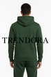 Dark Green Hoodie - Back view