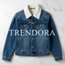 Blue Sherpa Jacket - Flat lay