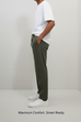 Olive Green Trouser - Side View