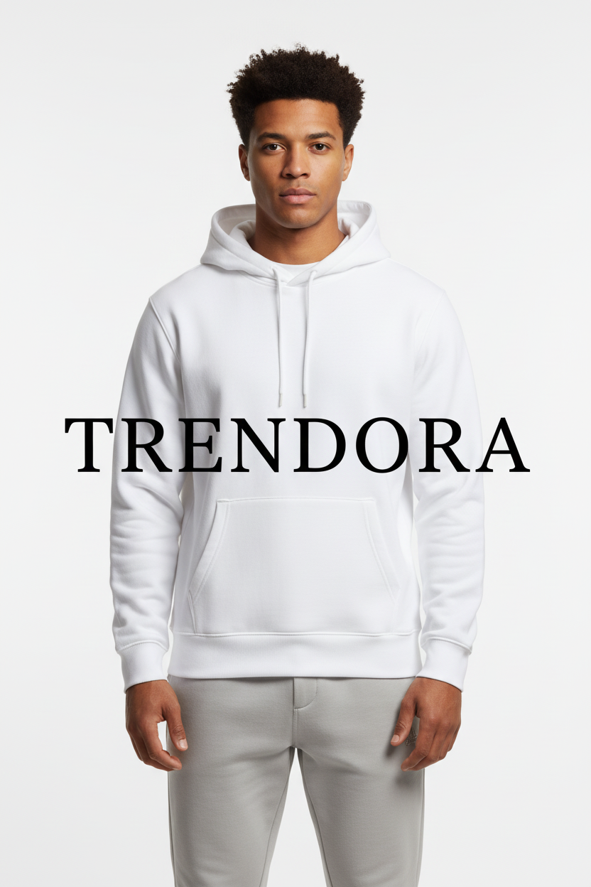 White Hoodie - Front view