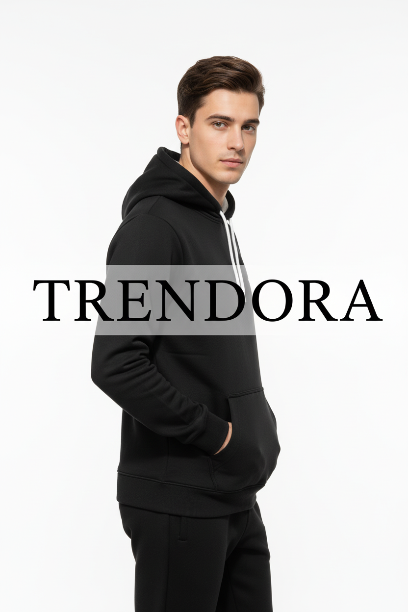 Black Hoodie - Side view