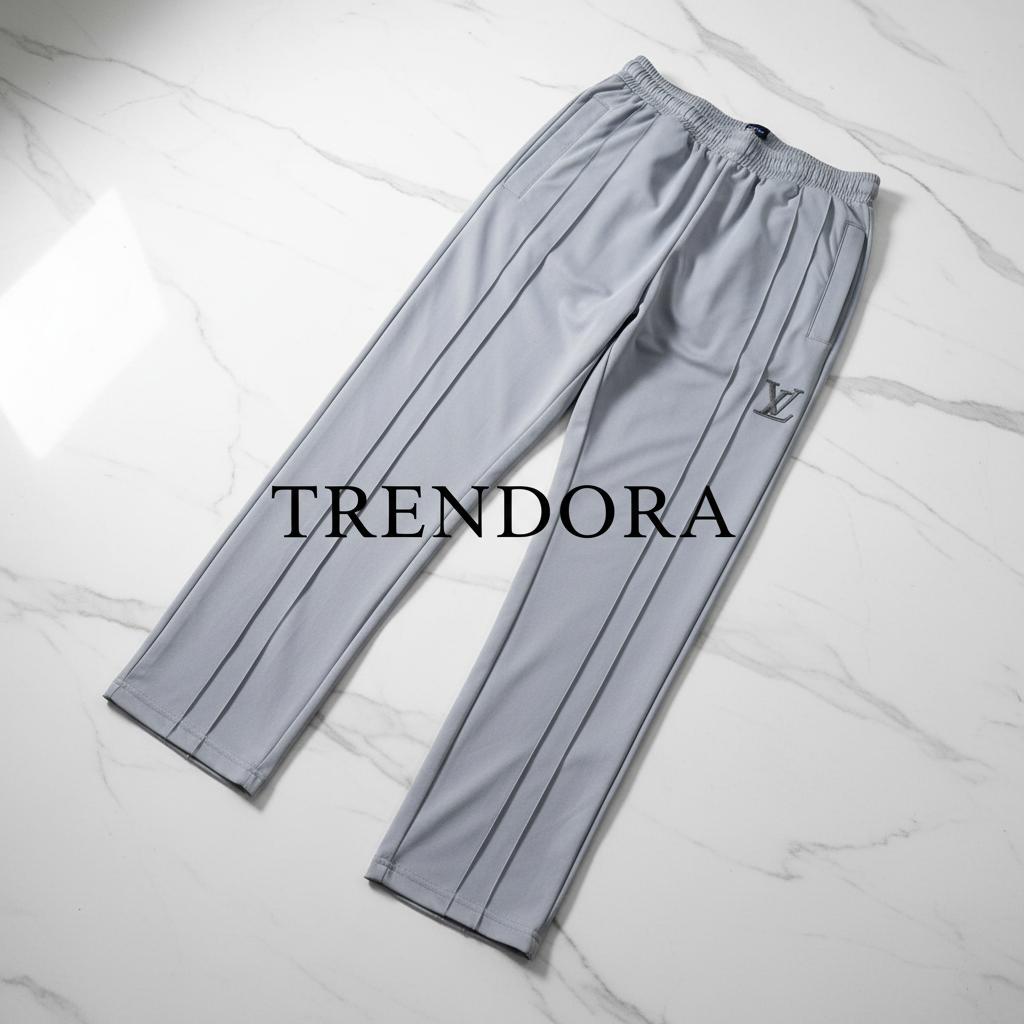 Grey Trousers - Flat lay