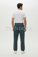 Dark Teal Trousers - Back view