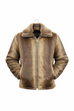 Men's Luxury Faux Fur Jacket - Front View