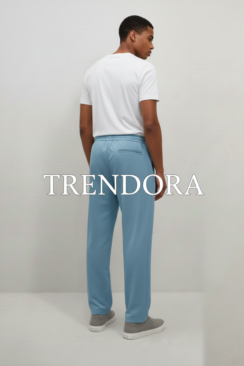 Sky Blue Trousers - Back view