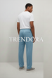 Sky Blue Trousers - Back view