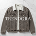 Grey Brown Sherpa Jacket - Flat lay