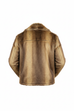 Men's Luxury Faux Fur Jacket - Back View