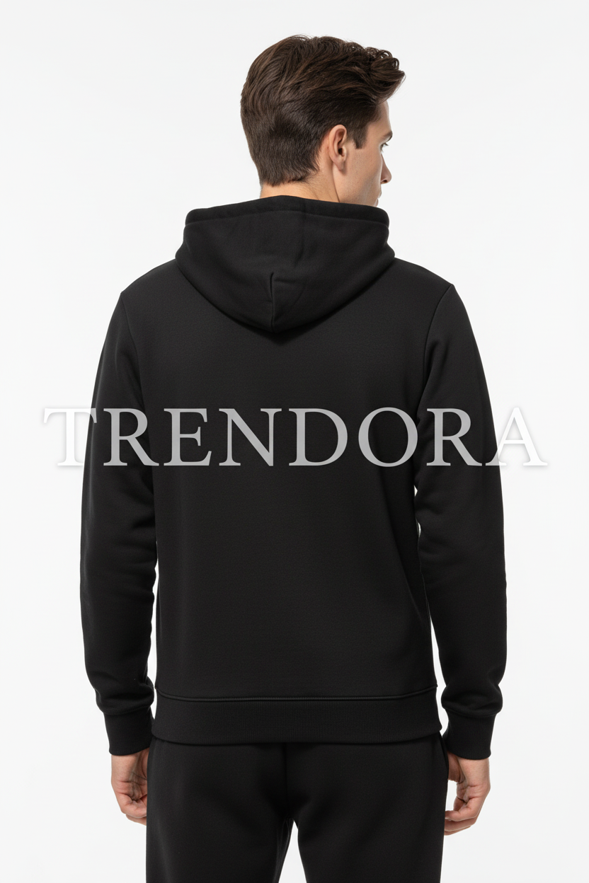 Black Hoodie - Back view